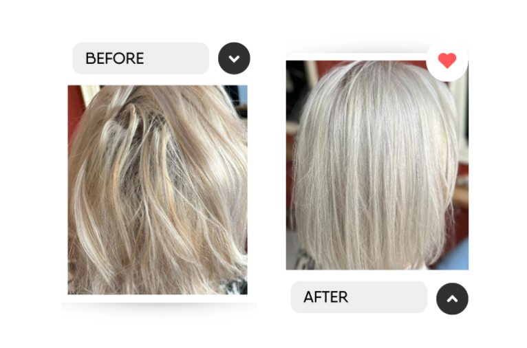 Before and after, Blonde Serie